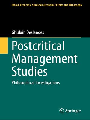 cover image of Postcritical Management Studies